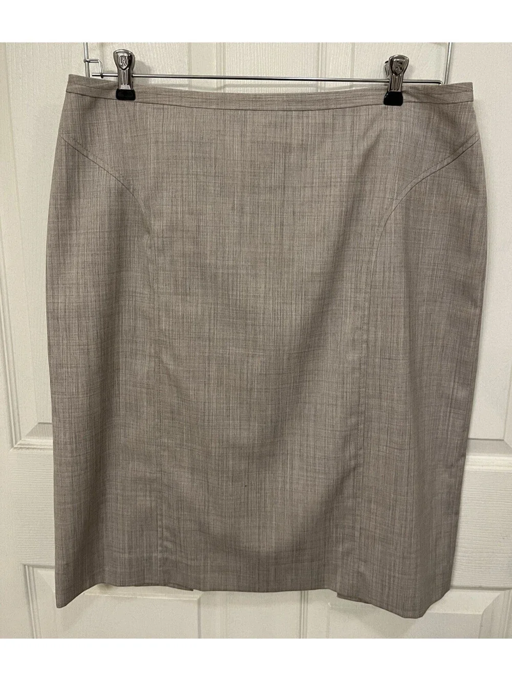Patagonia Women's Skirt Blazer Suit Set Sz 14 Beige Classic Business Wool Blend